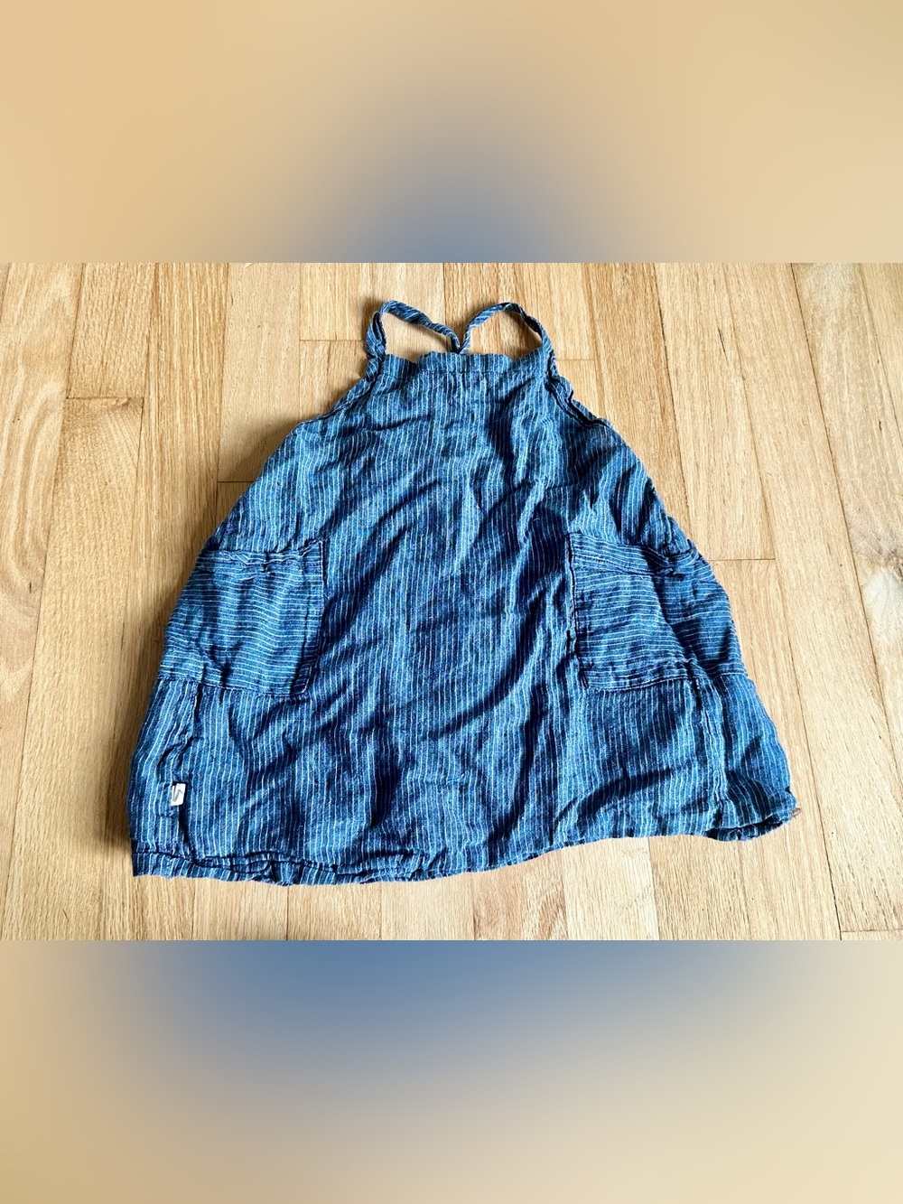 Chaboukie 2t hickory stripe pinafore dress